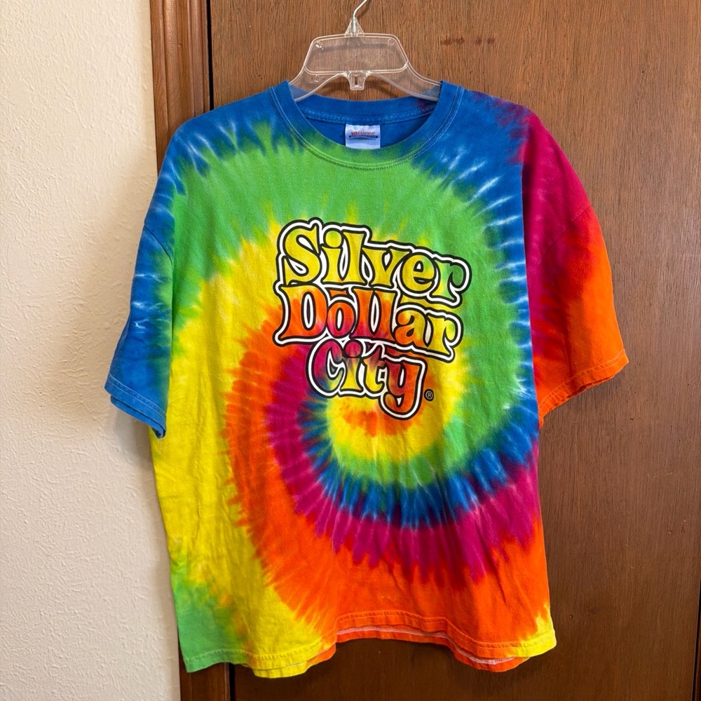 Hanes Men’s Tie Dye XL T-Shirt - Blue, Green, Yellow, Red, Orange